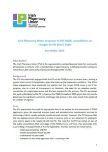 IPU response to PSI public consultation on draft Safe Staffing Guidelines